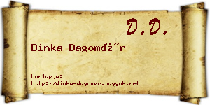 Dinka Dagomér névjegykártya